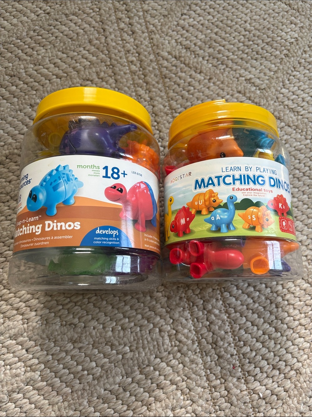Learning Resources Snap & Learn Matching Dinos Toy for Toddlers 18 months+